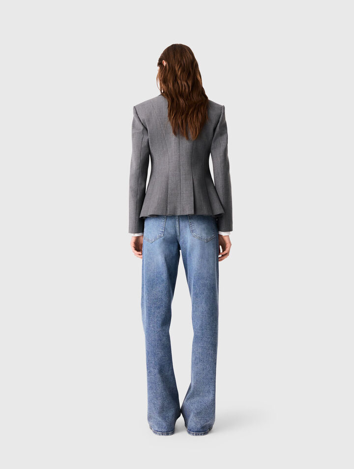 Chaqueta sastre corta forma Bar