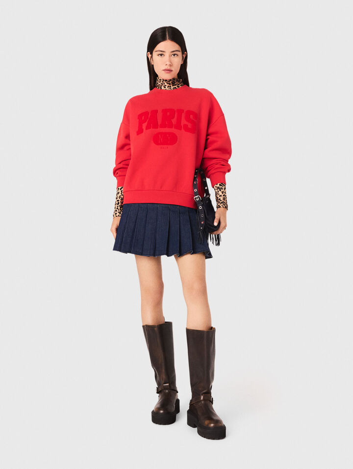 Sudadera con letras PARIS NY