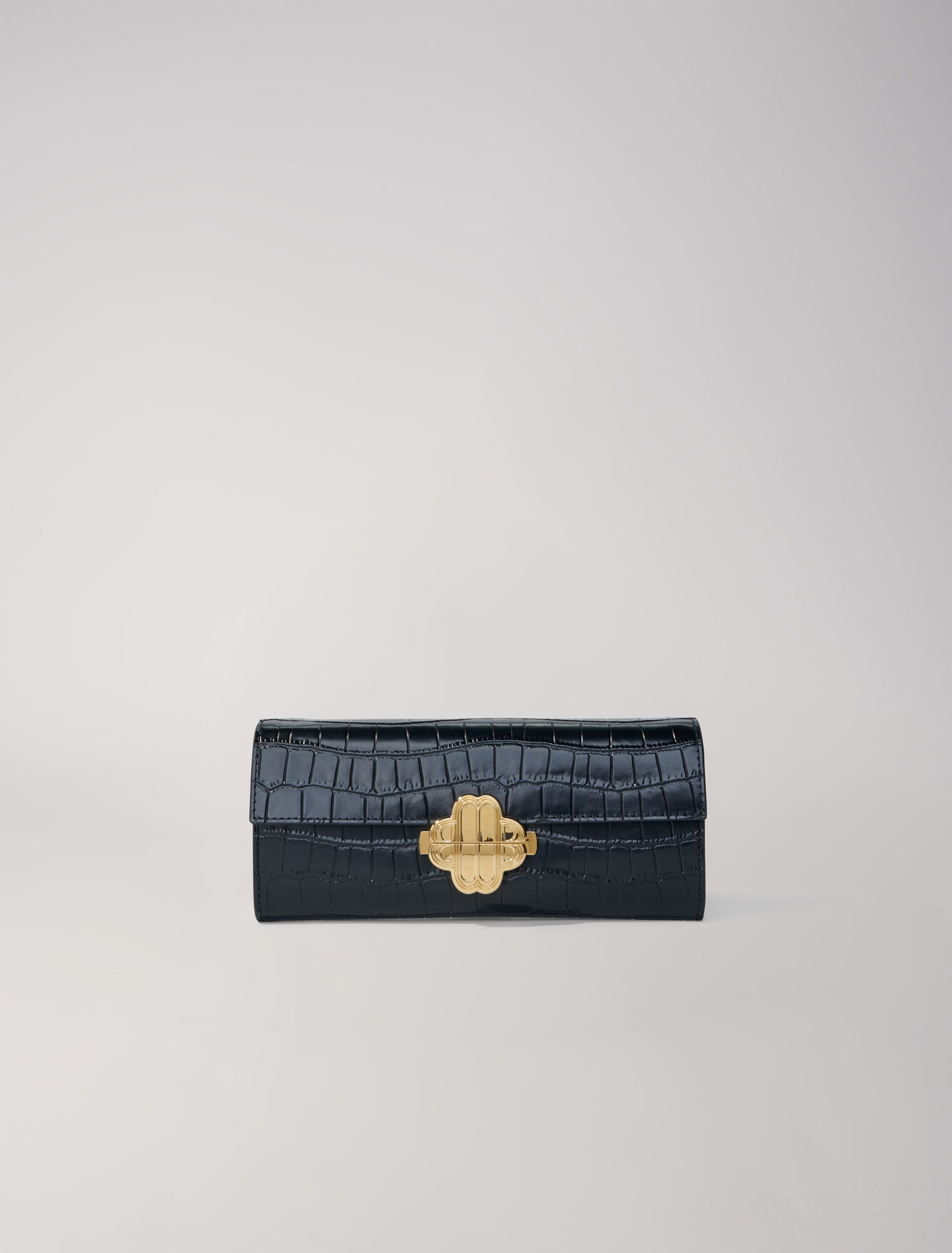 Bolso en cuero repujado de cocodrilo