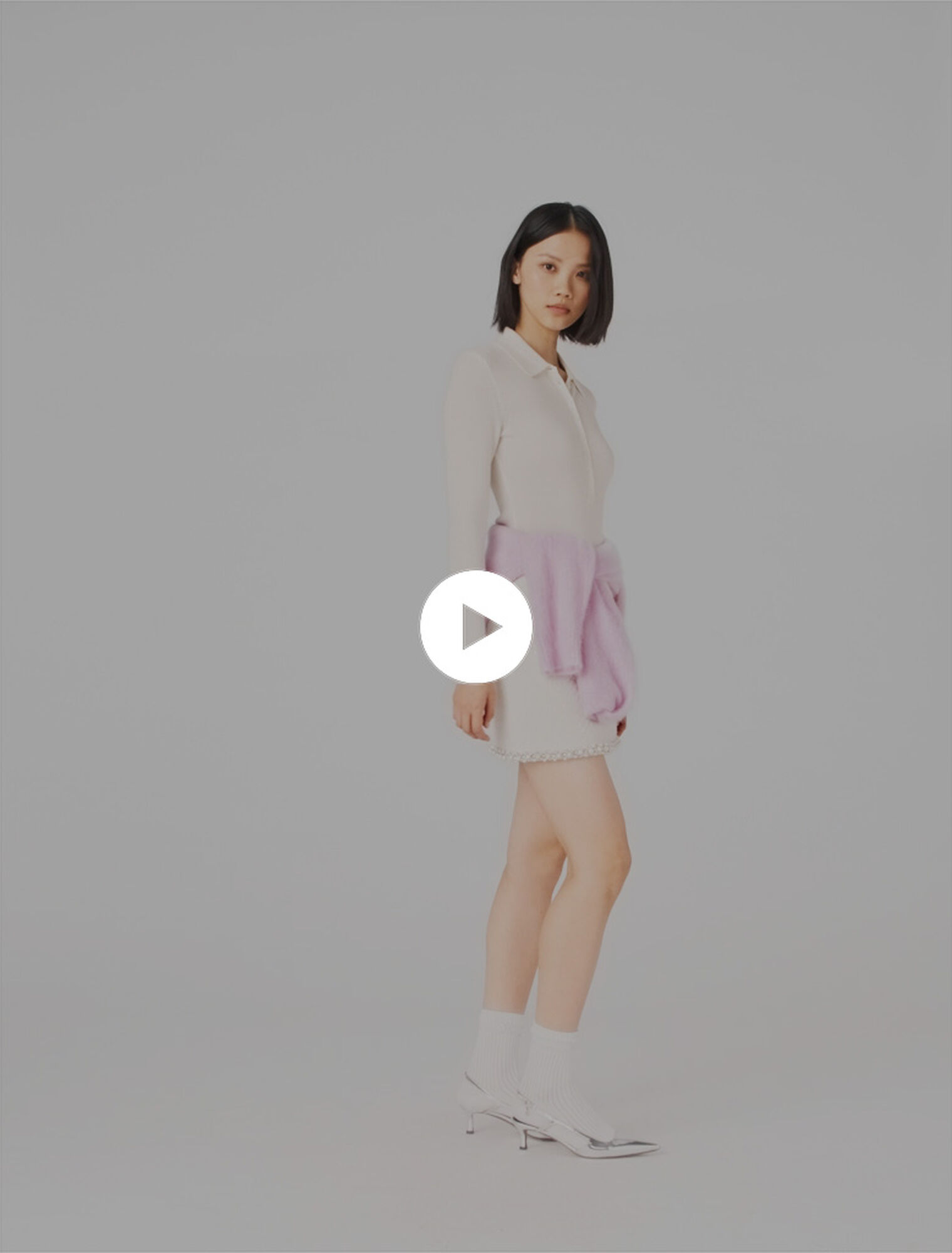 Jersey de canal&eacute; con cuello de polo