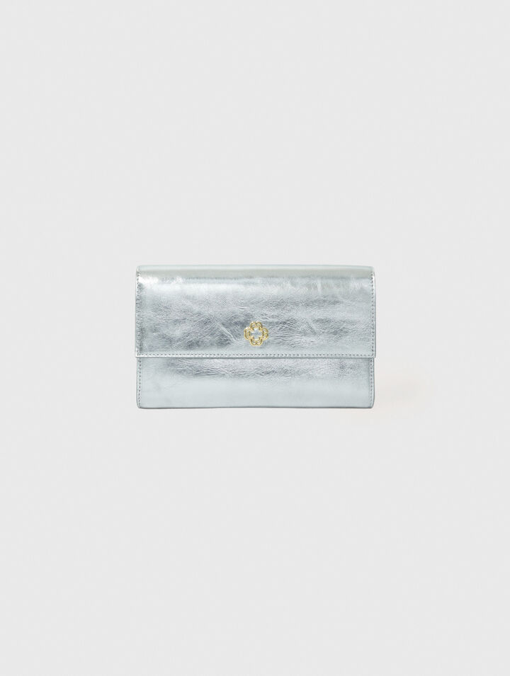 Bolso-cartera metalizado