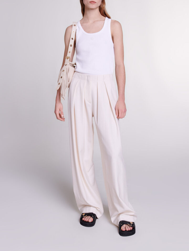 Pantalón de traje ancho