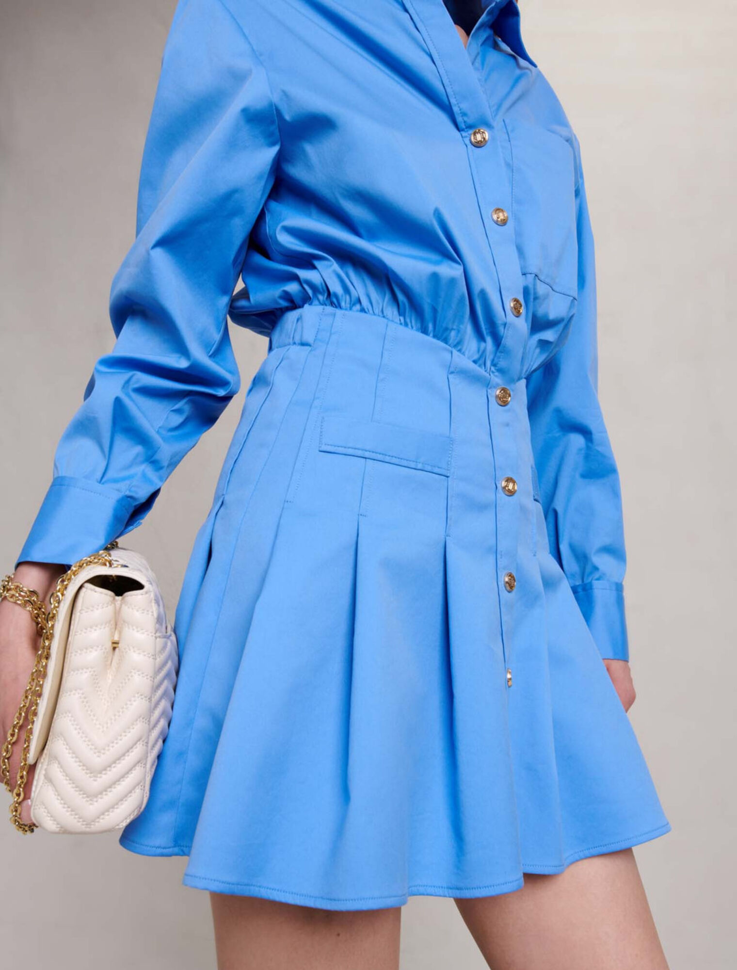 Vestido de camisa corto