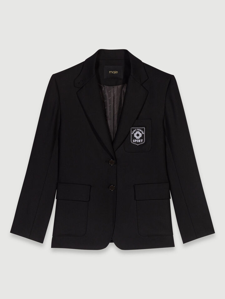 Chaqueta sastre bordada