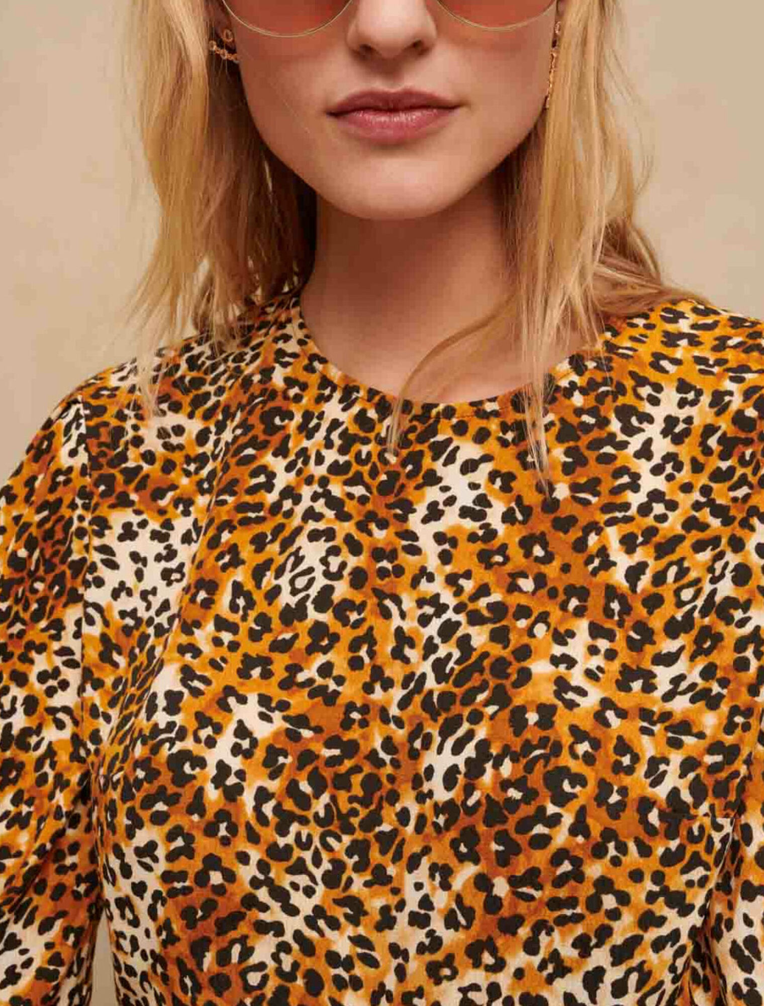 Top estampado de leopardo
