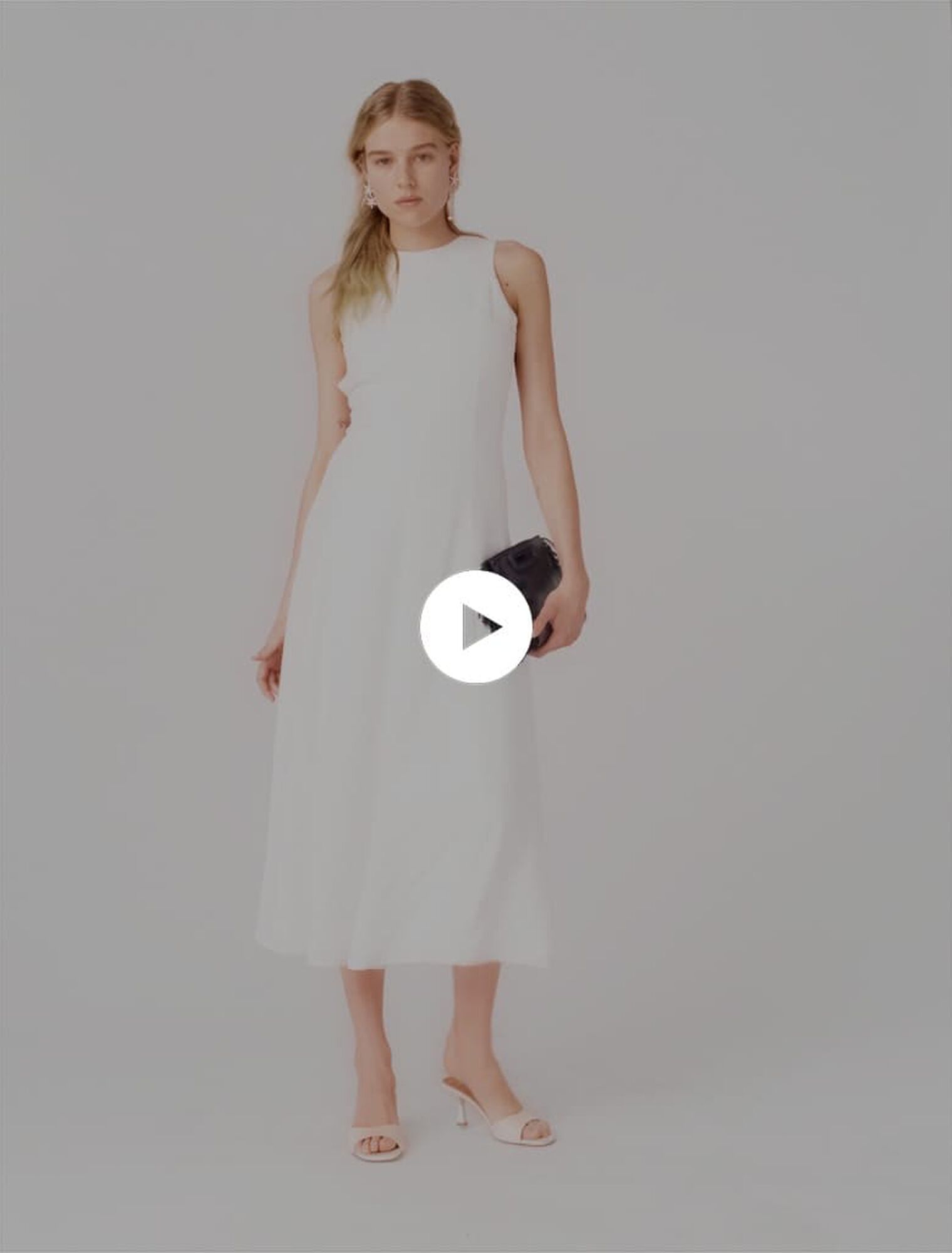 Vestido midi espalda descubierta