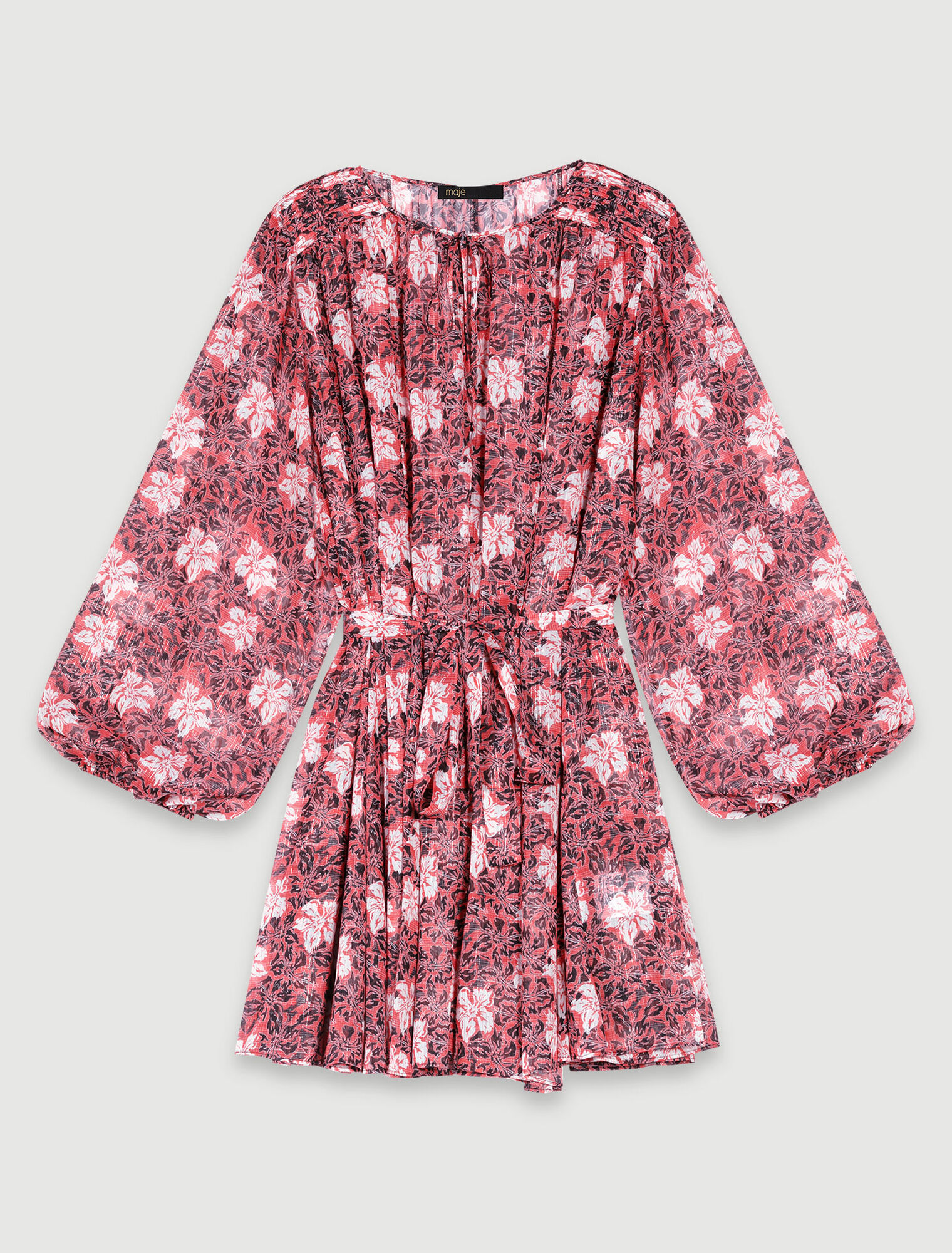 Vestido corto de flores
