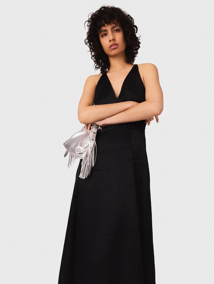 Vestido largo con espalda trenzada