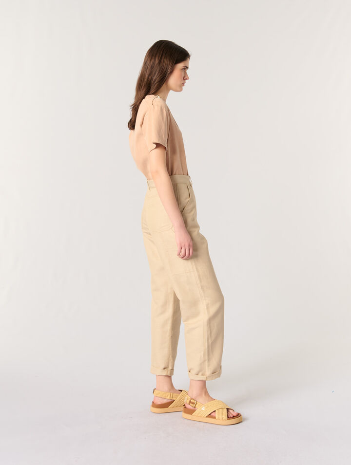 Sandalias planas efecto rafia