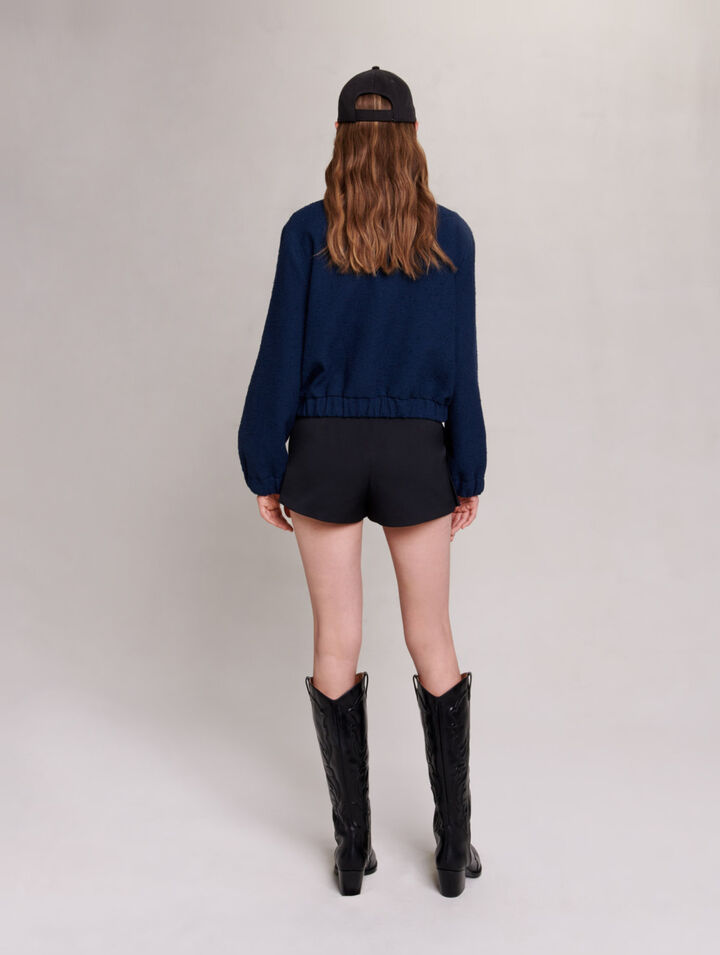 Cazadora «bomber» corta