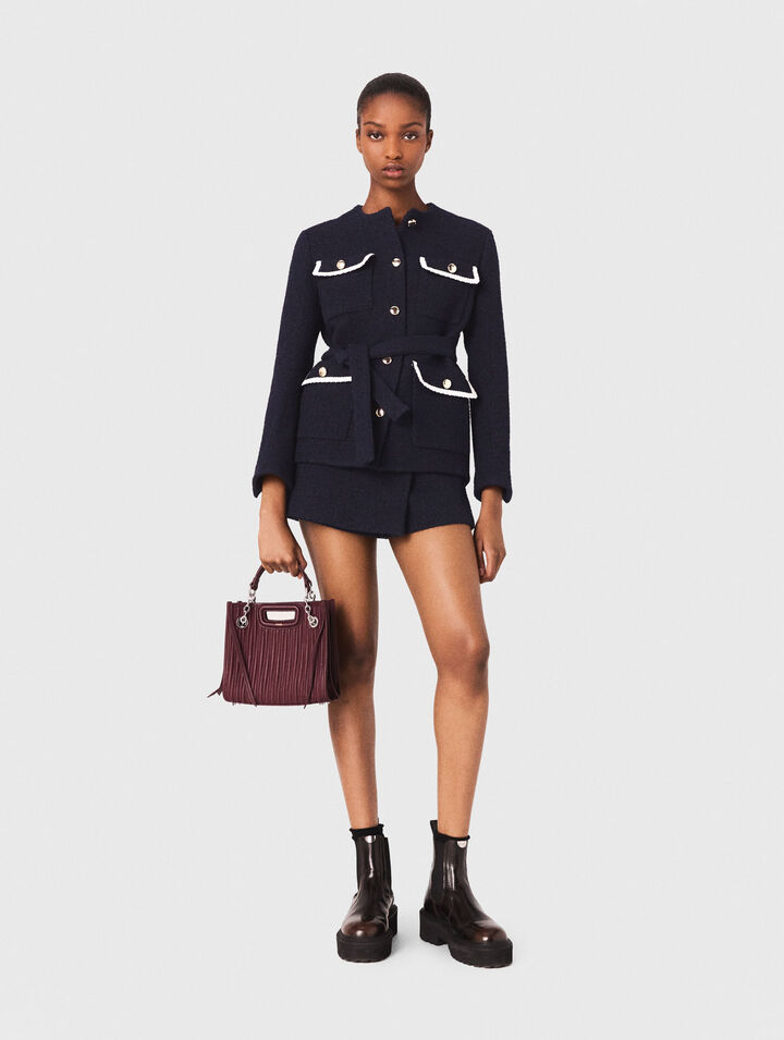 Chaqueta 4 bosillos de tweed