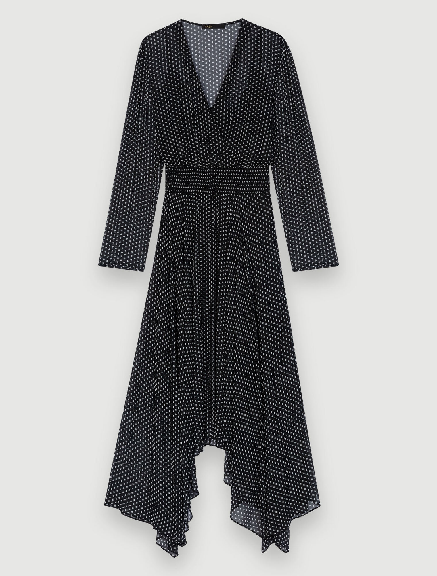 Vestido midi de lunares
