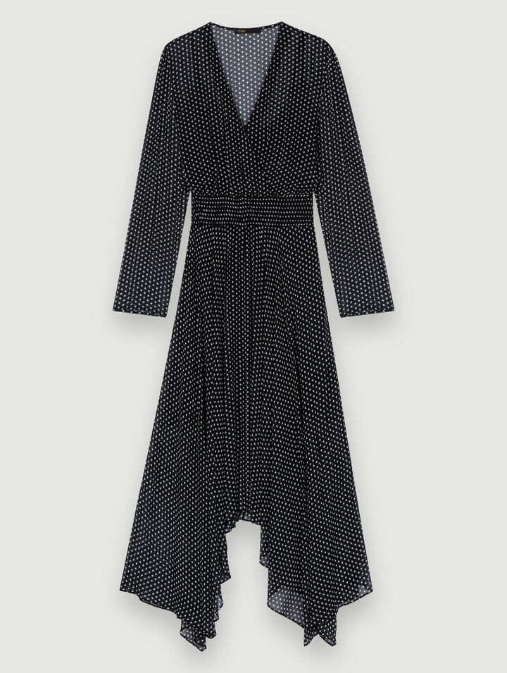 Vestido midi de lunares