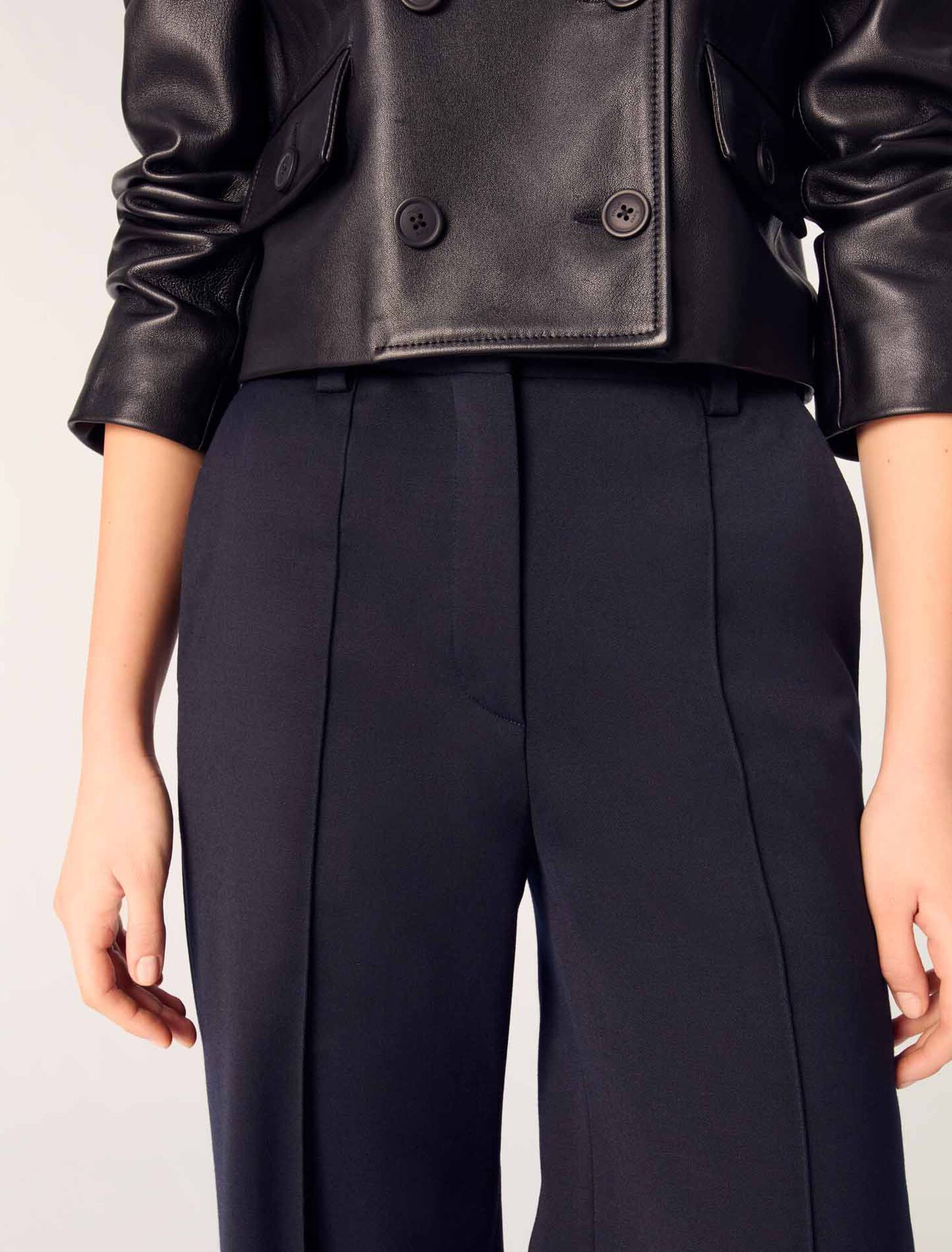 Pantalón sastre con pliegue