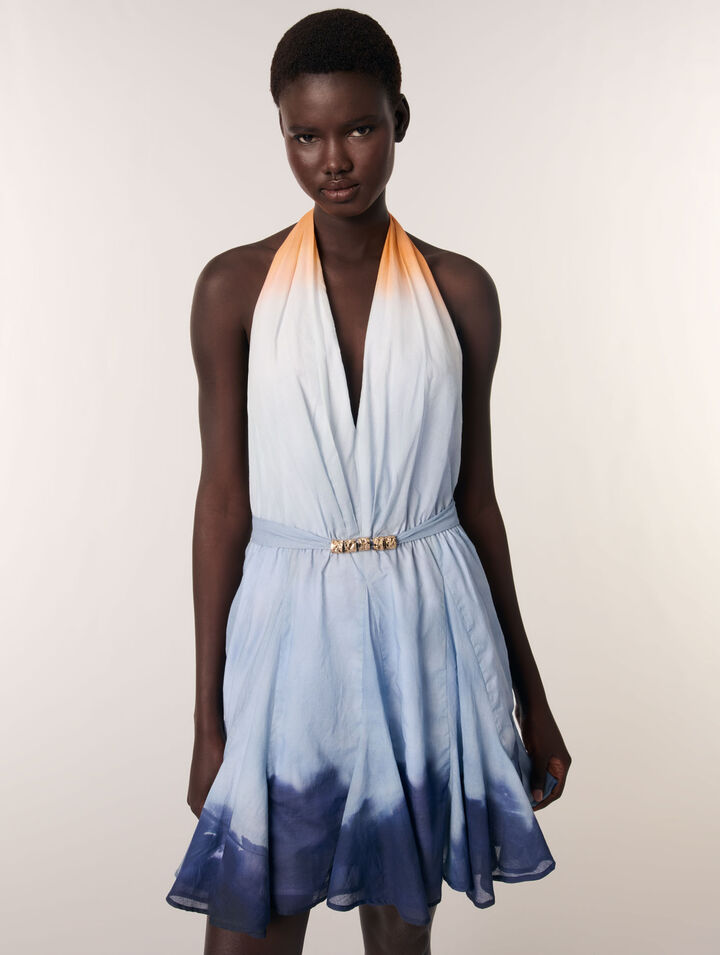 Vestido corto tie dye