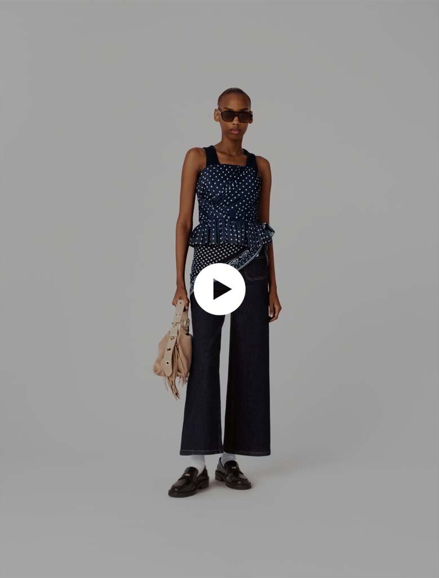 Top bustier estampado