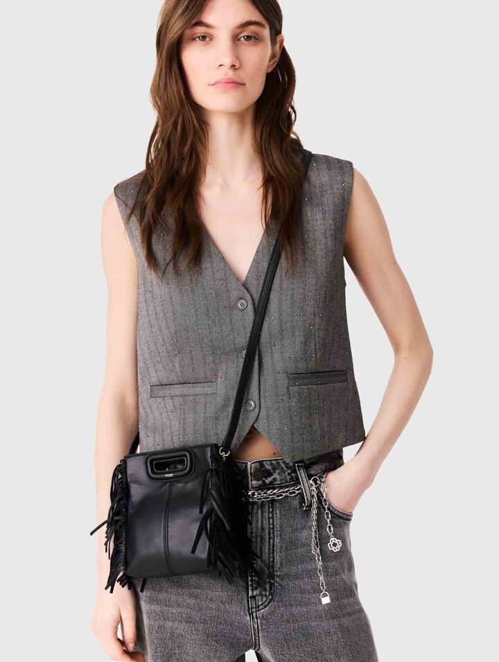 Bolso M mini en piel lisa