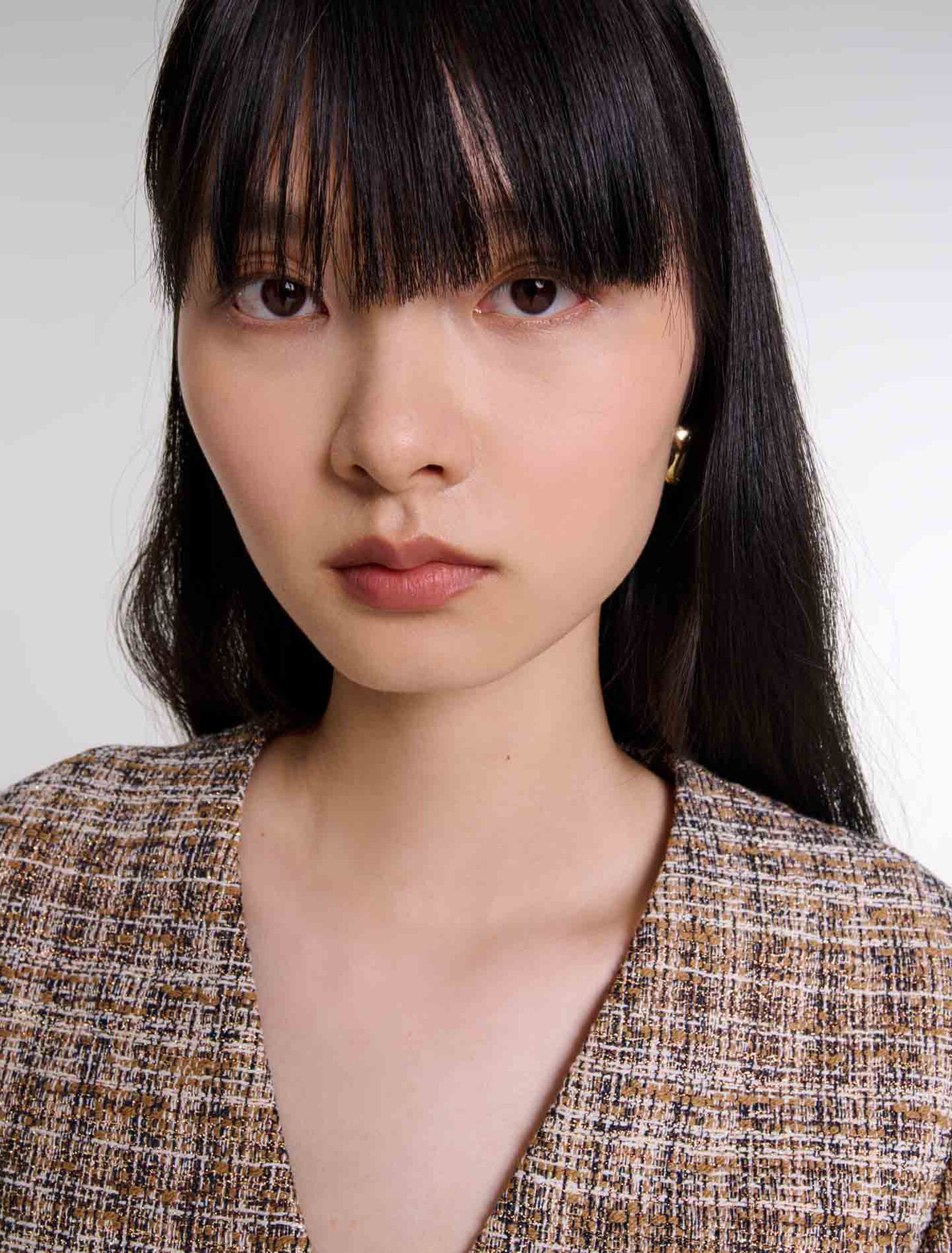 Vestido corto de tweed