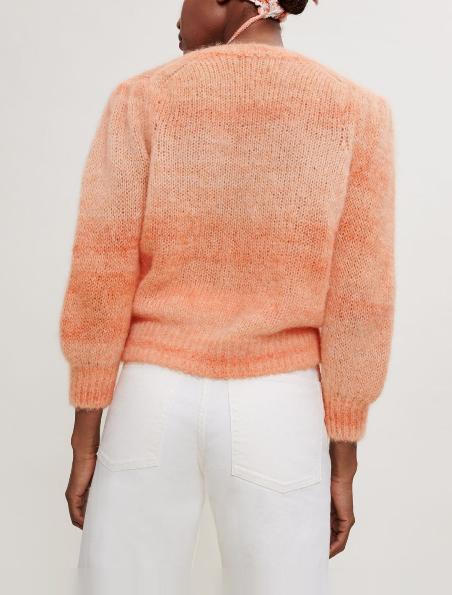 Chaqueta de mohair estampada