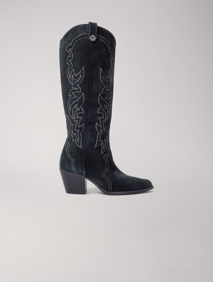 Botas cowboy de ante