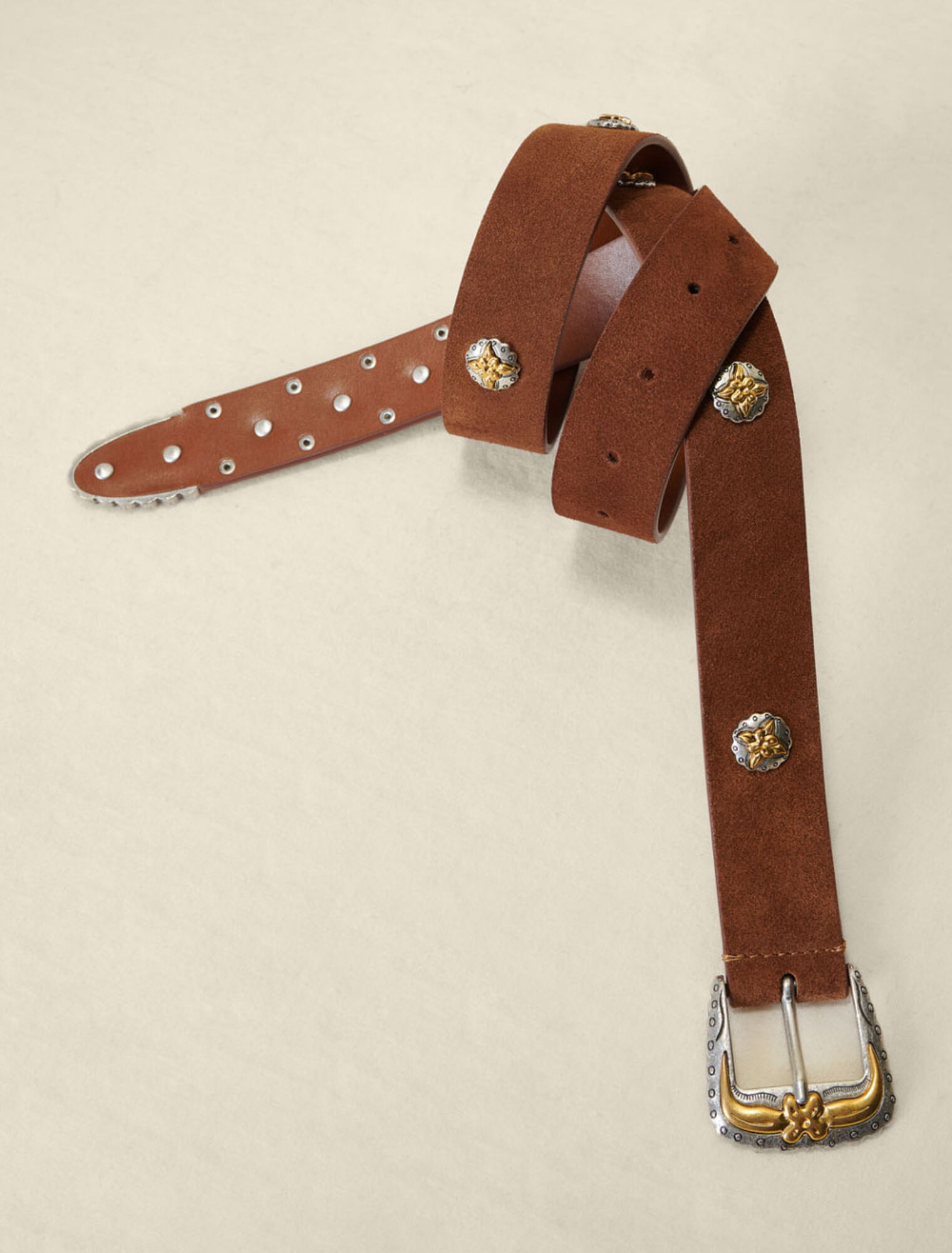 Cinturón de ante estilo western