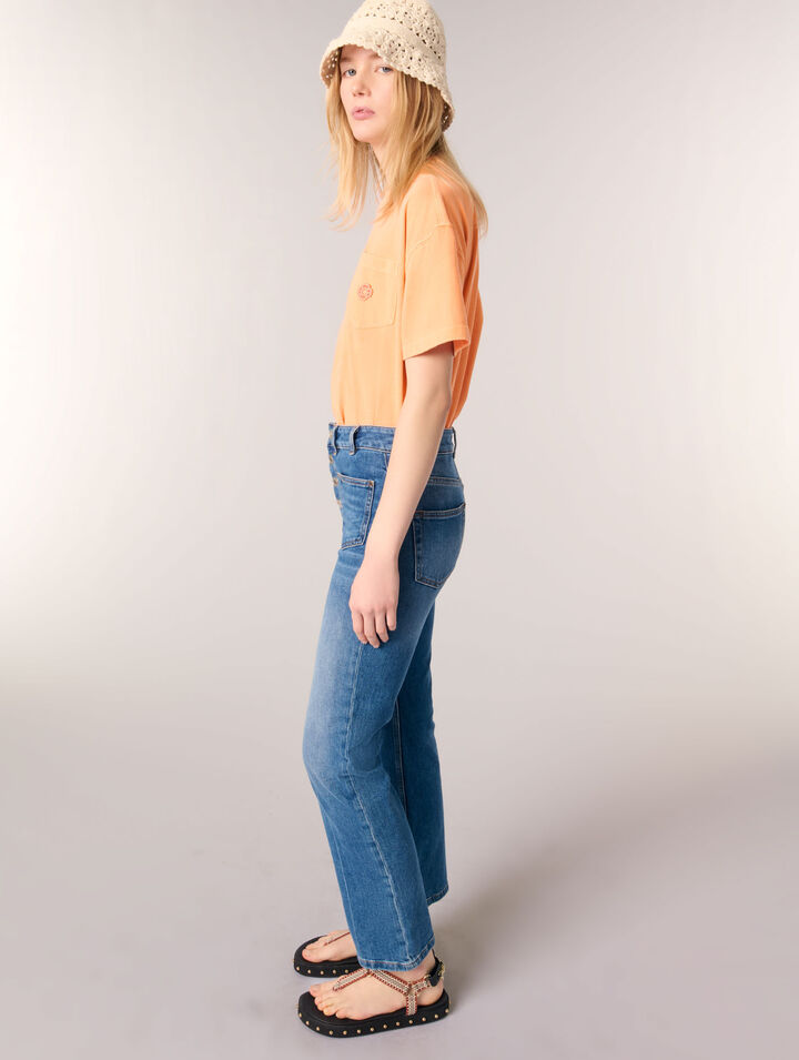 Jean denim à poches