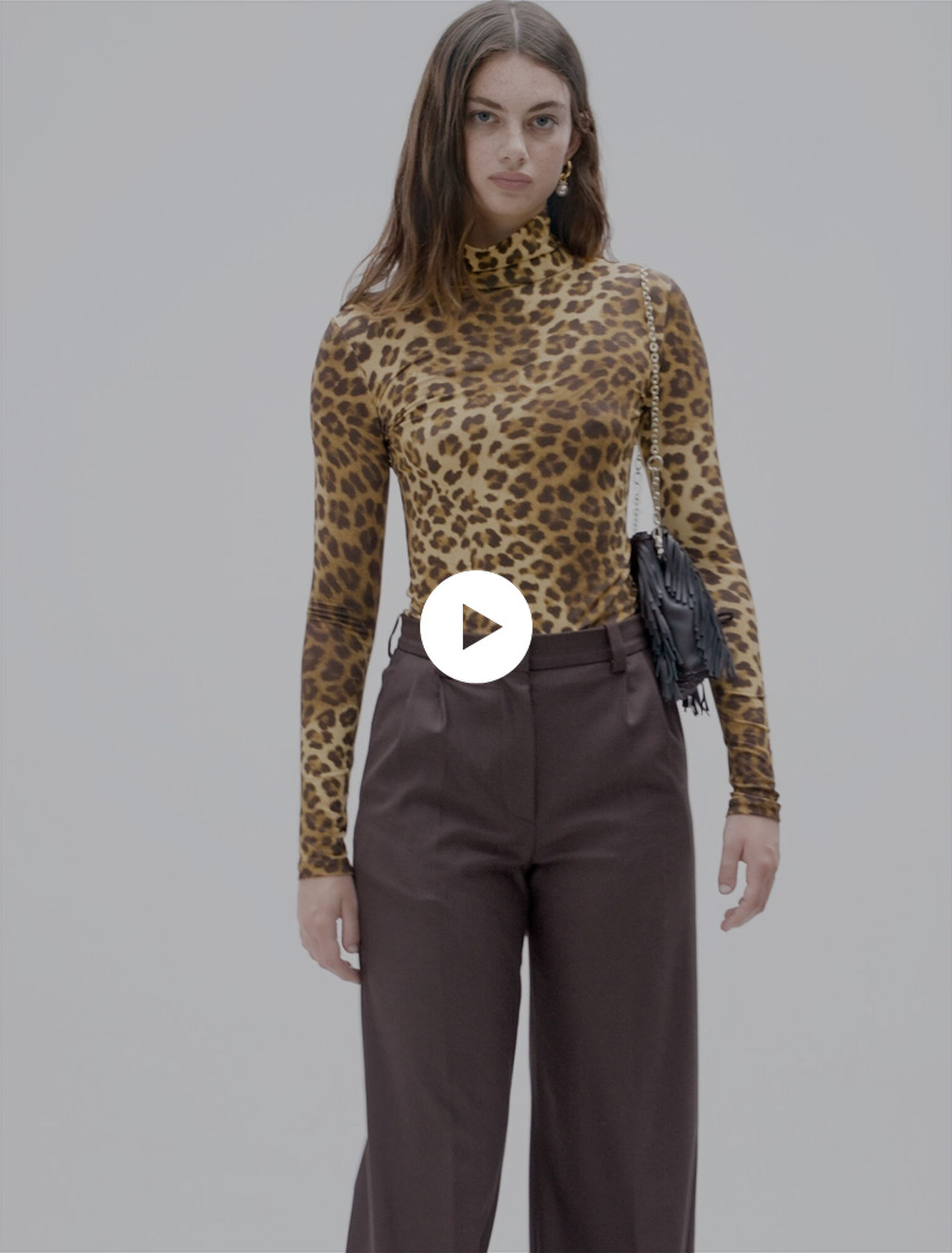 Jersey con estampado de leopardo