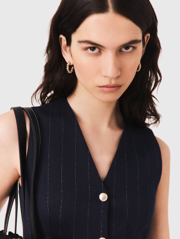 Aros trenzados con strass