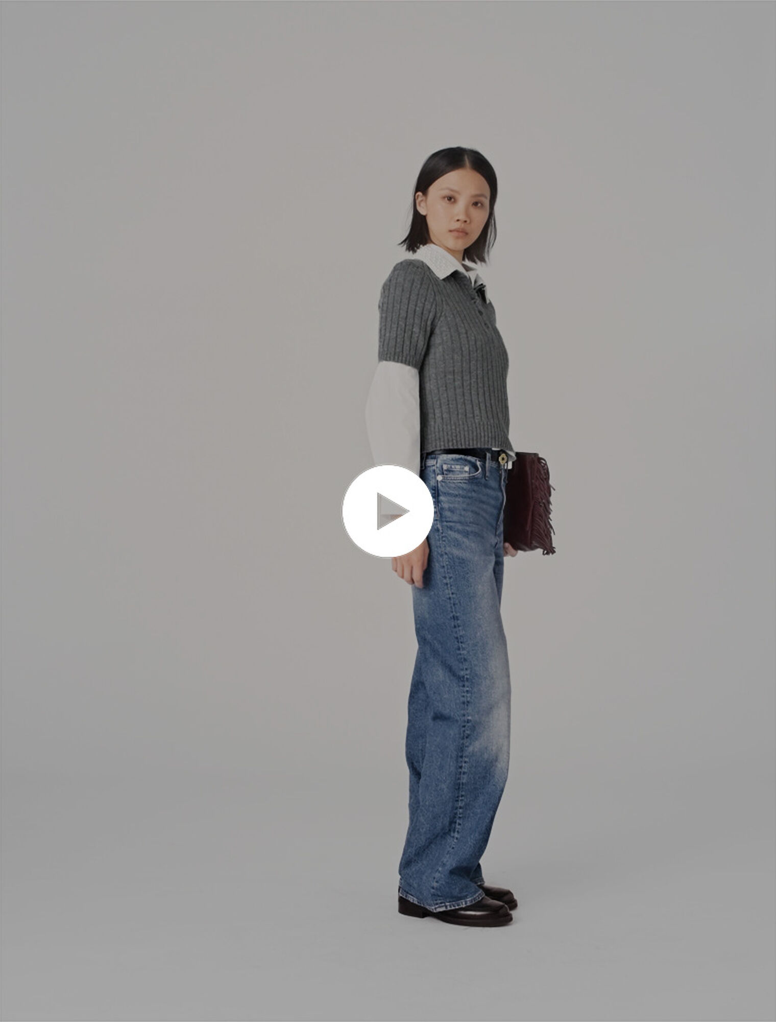 Jersey cuello perlado desmontable