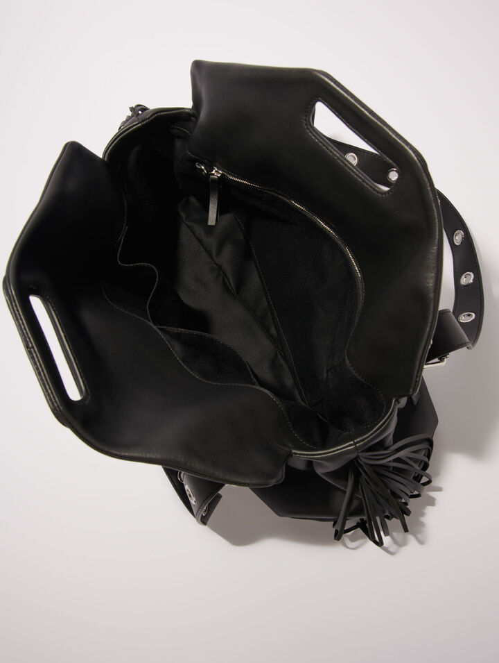 Bolso Miss M XL de cuero liso