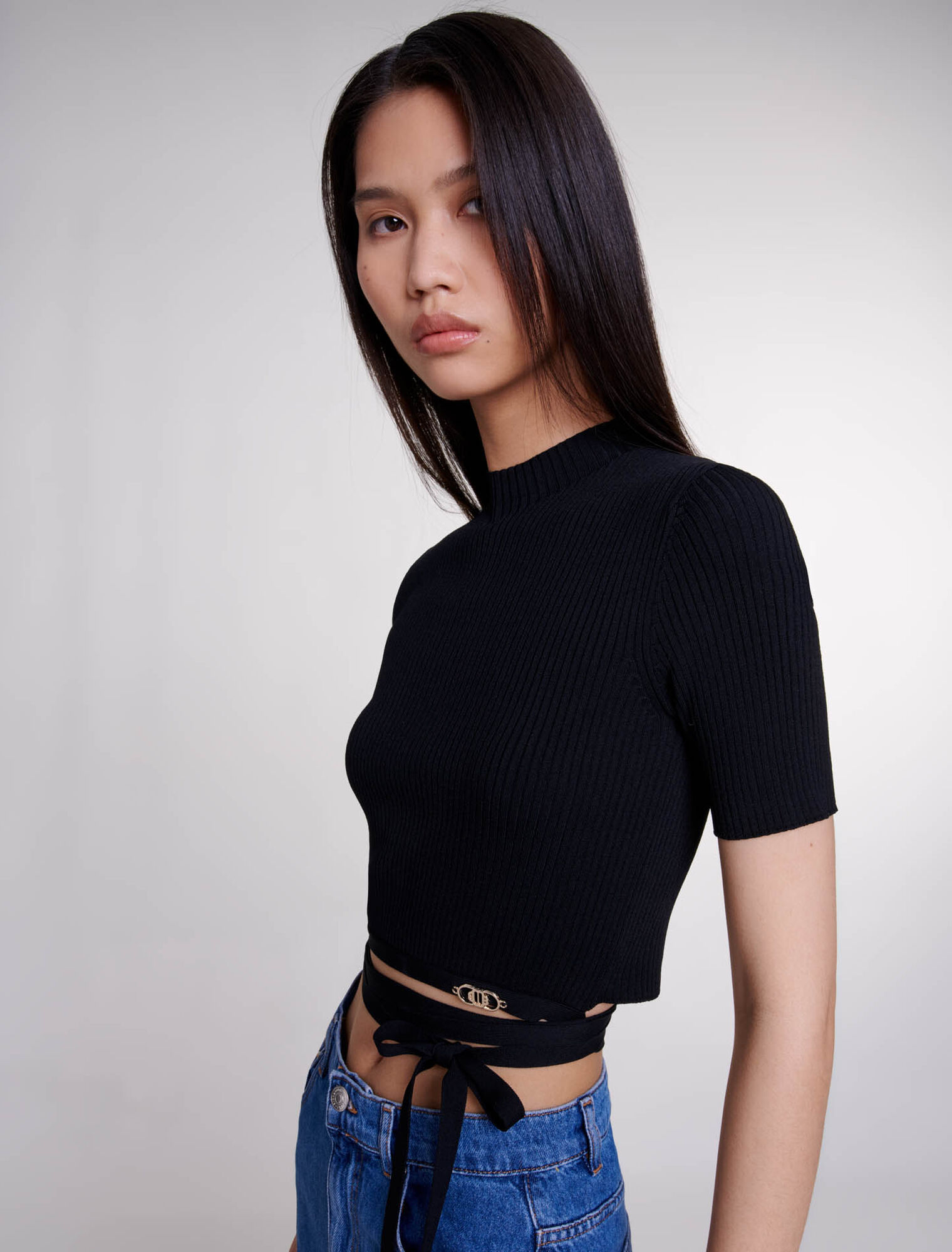 Crop top cruzado