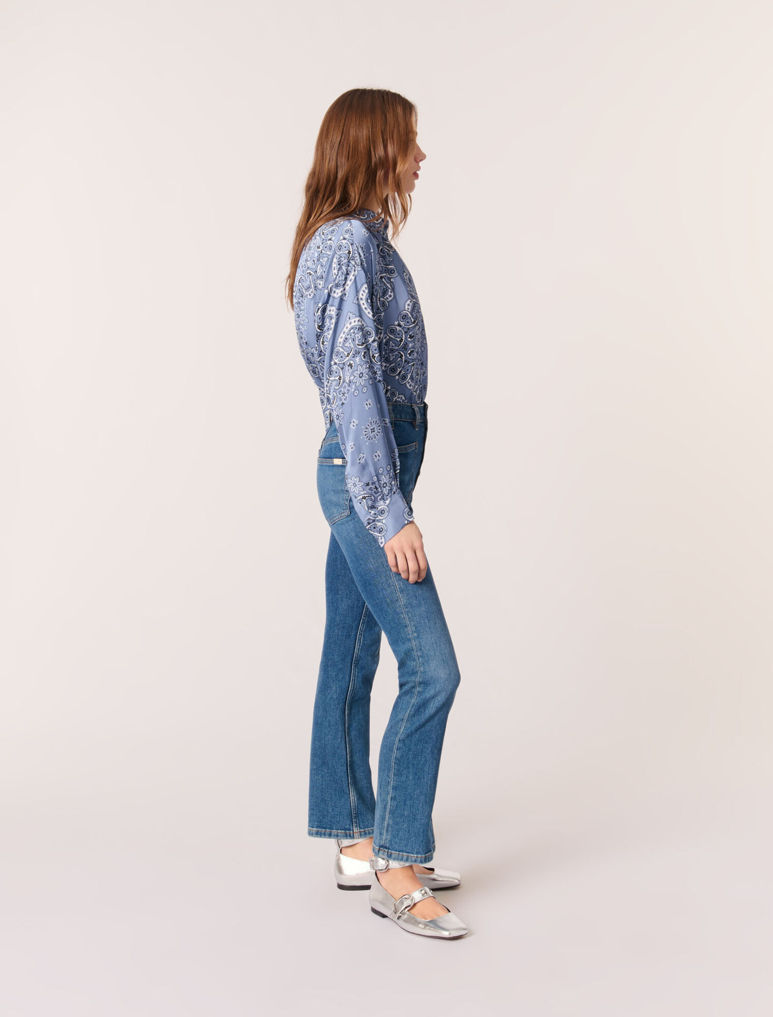 Camisa fluida estampada