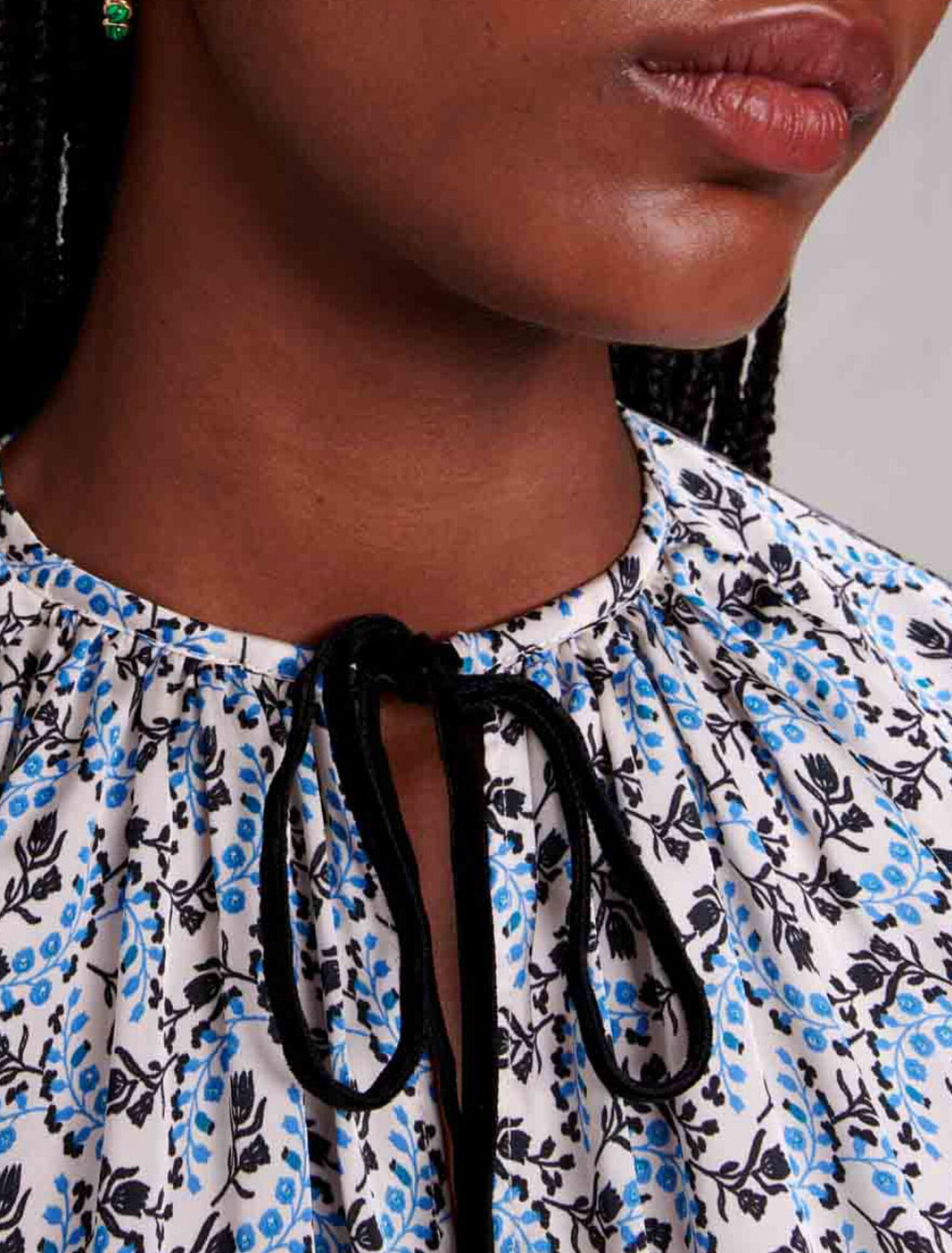 Blusa ancha satinada