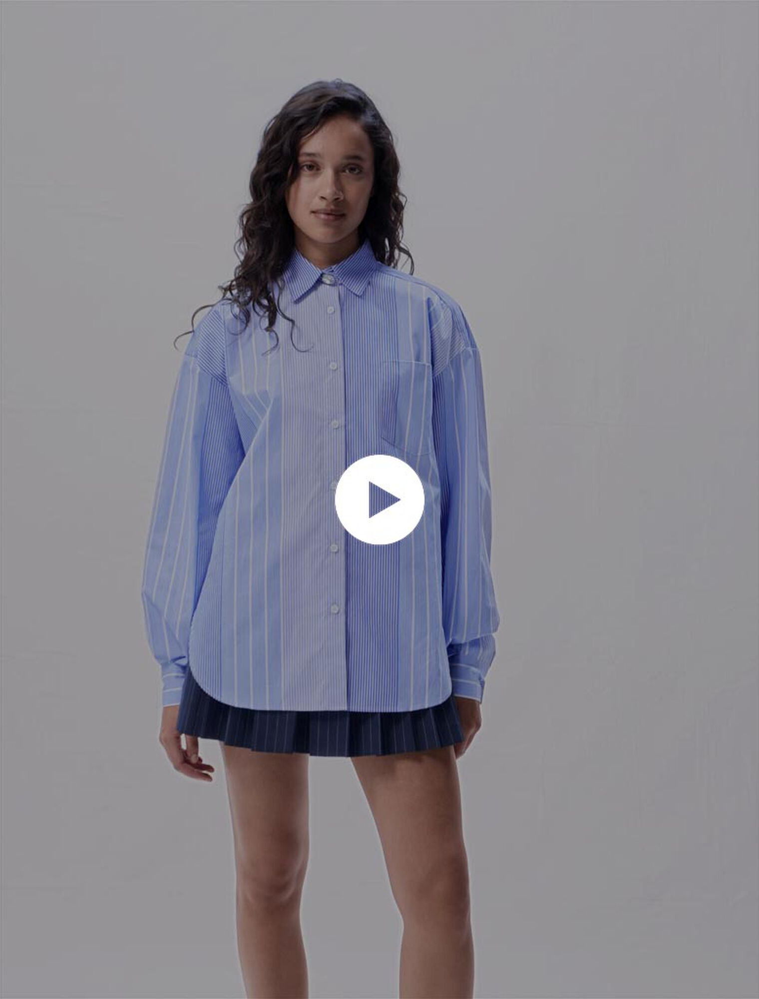 Camisa patchwork de rayas 