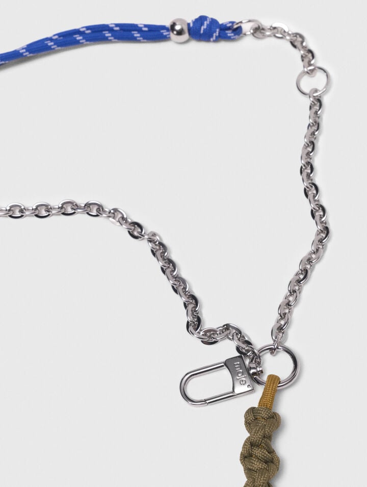 Charms de bolso cadena y cordón