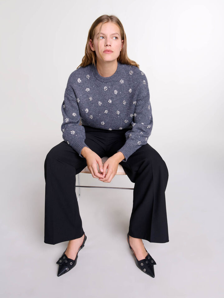 Pantalón ancho con cinturón