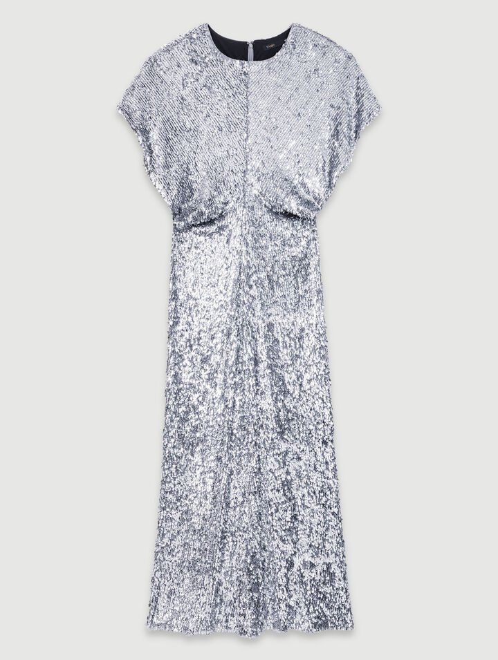 Vestido largo con lentejuelas