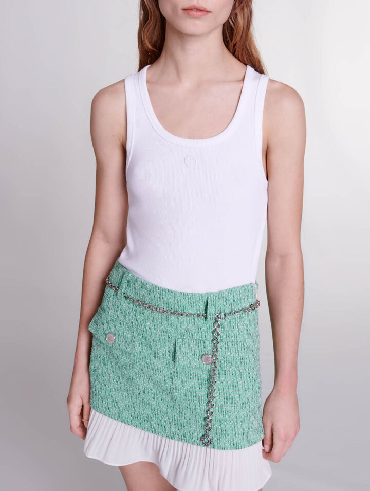 Falda corta efecto 2 en 1