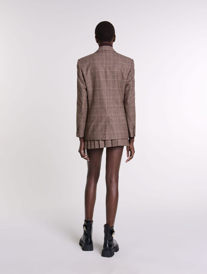 Chaqueta de traje a cuadros