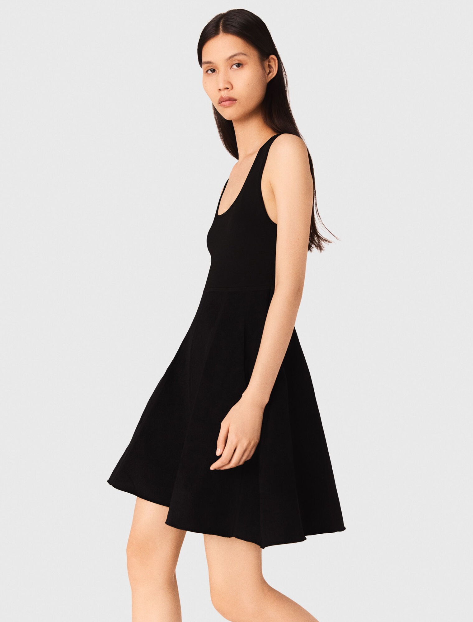 Vestido 2-en-1 efecto terciopelo