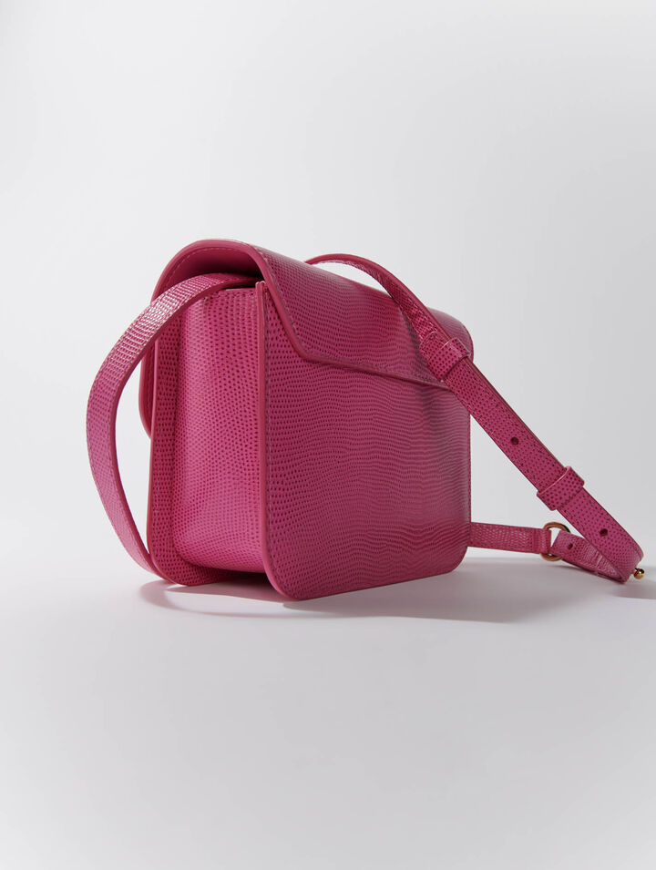 Bolso Clover de piel efecto lagarto