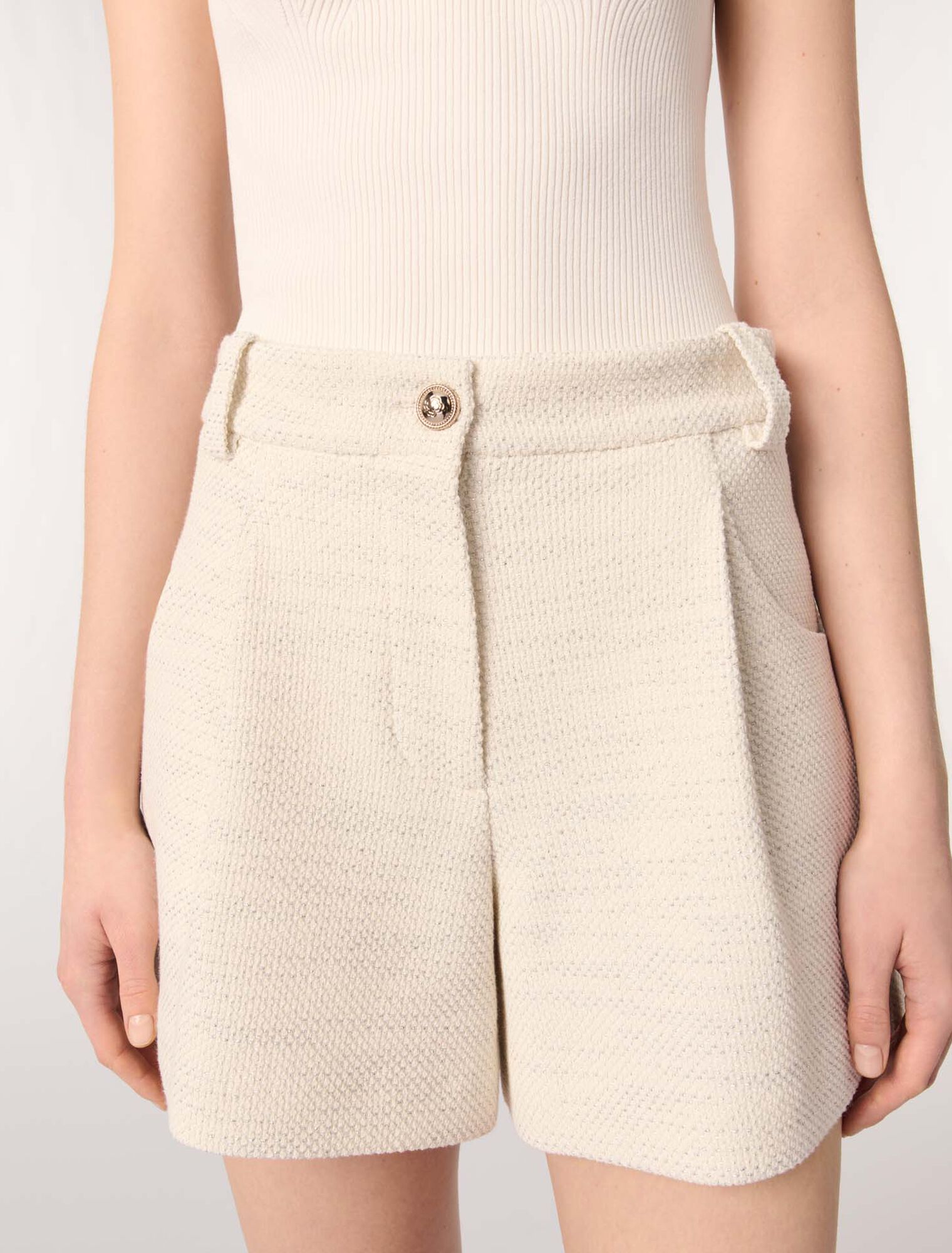 Short de tweed y lurex