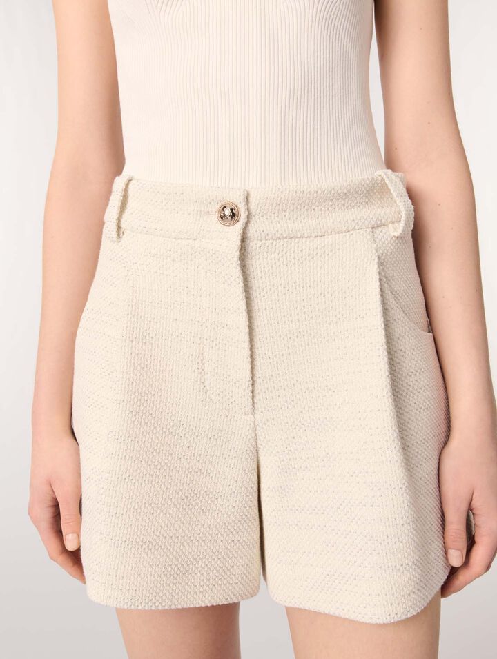 Short de tweed y lurex