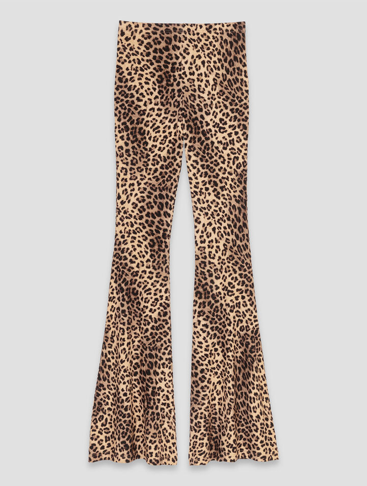 Legging acampanado de leopardo