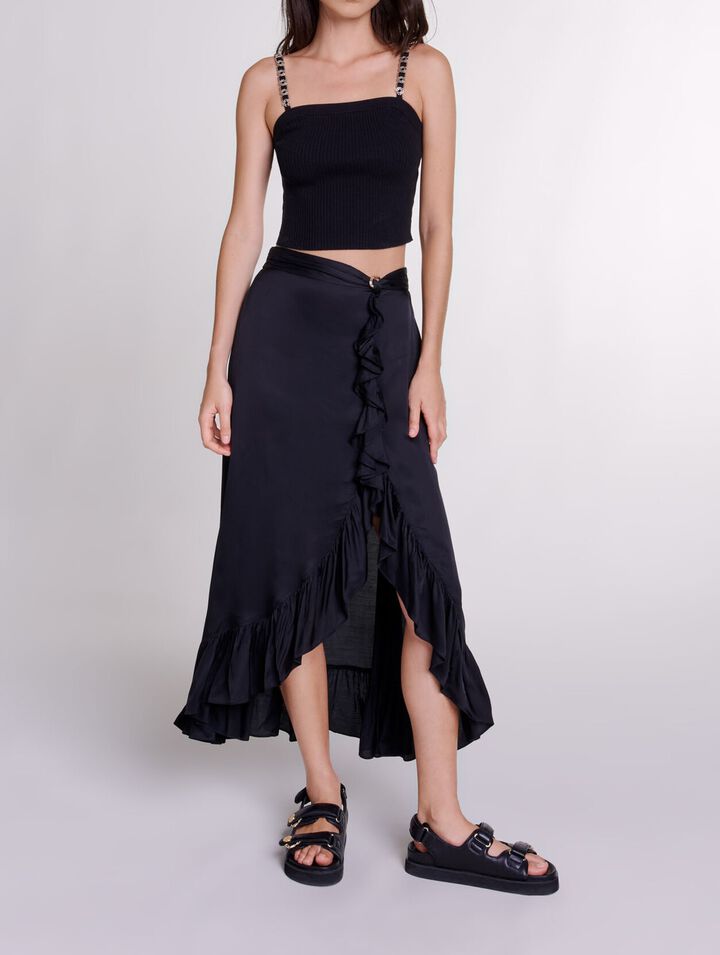Top corto con tirantes desmontables