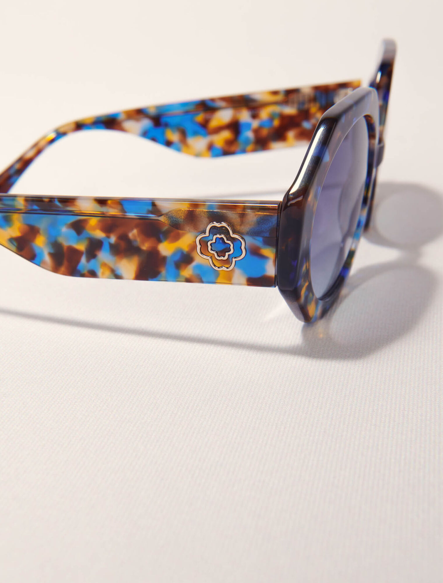 Gafas redondas de acetato carey