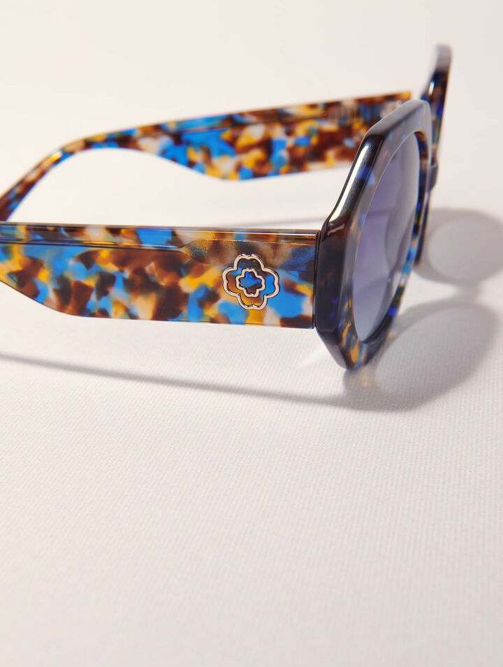 Gafas redondas de acetato carey