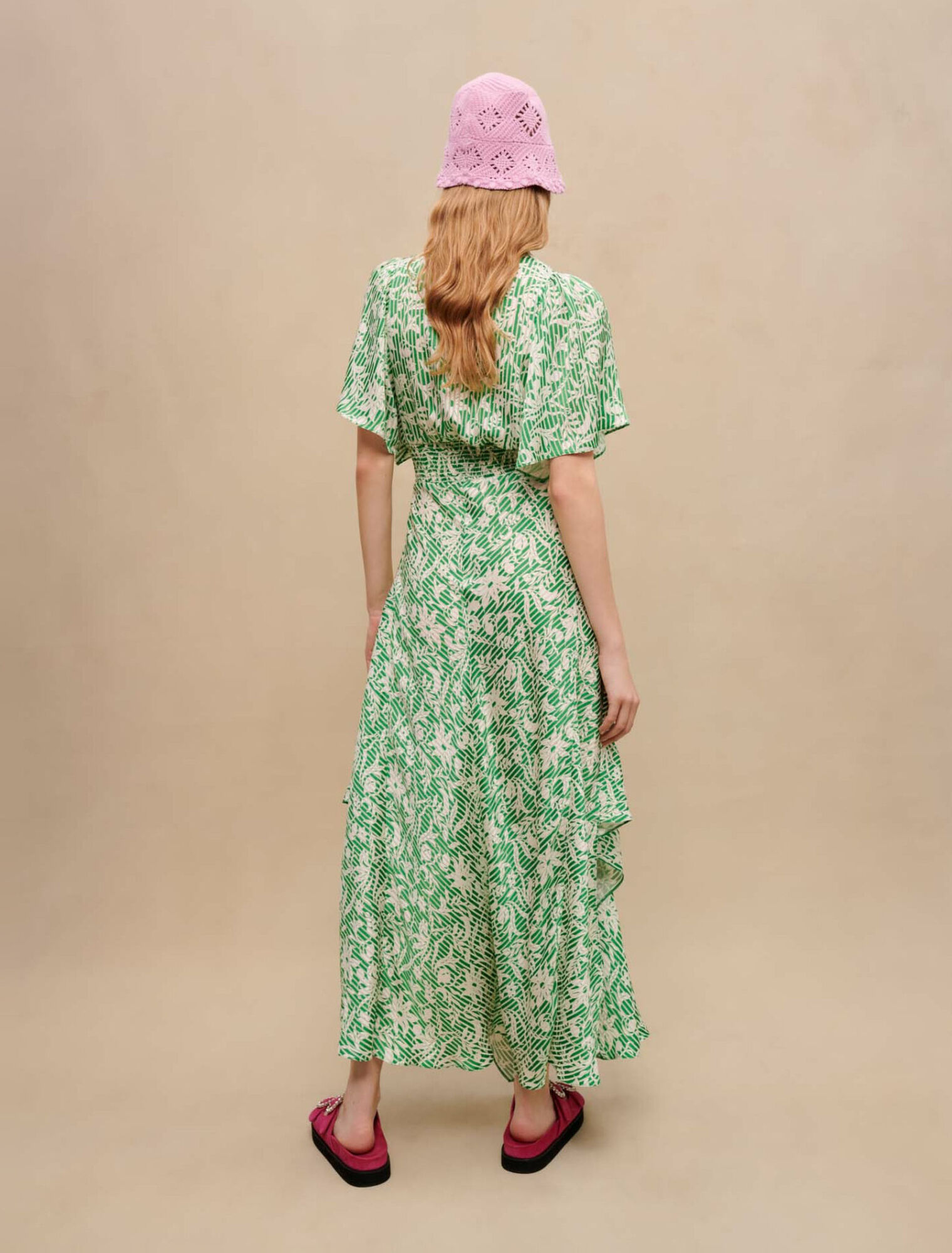 Vestido largo asimétrico