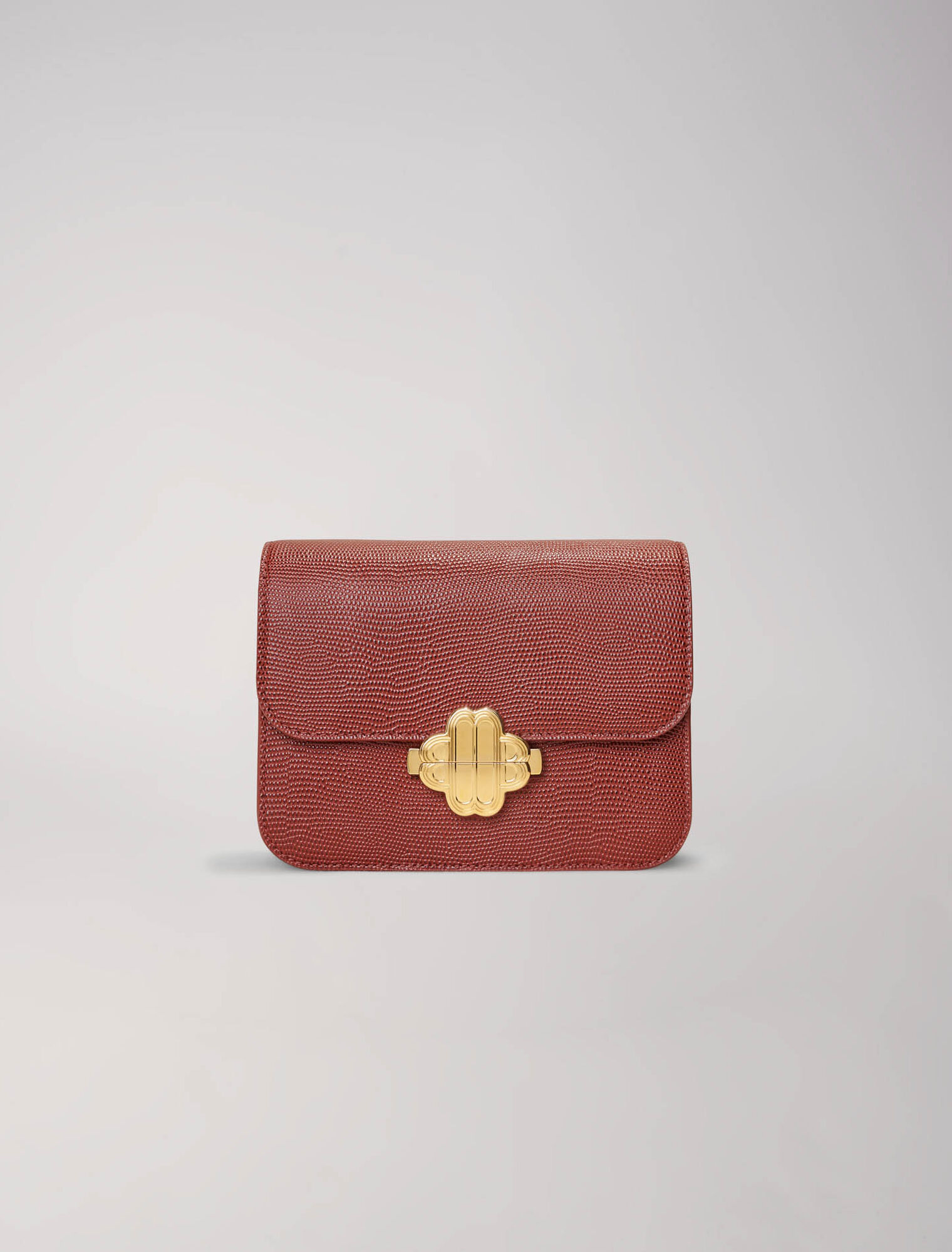 Bolso Clover de piel efecto lagarto
