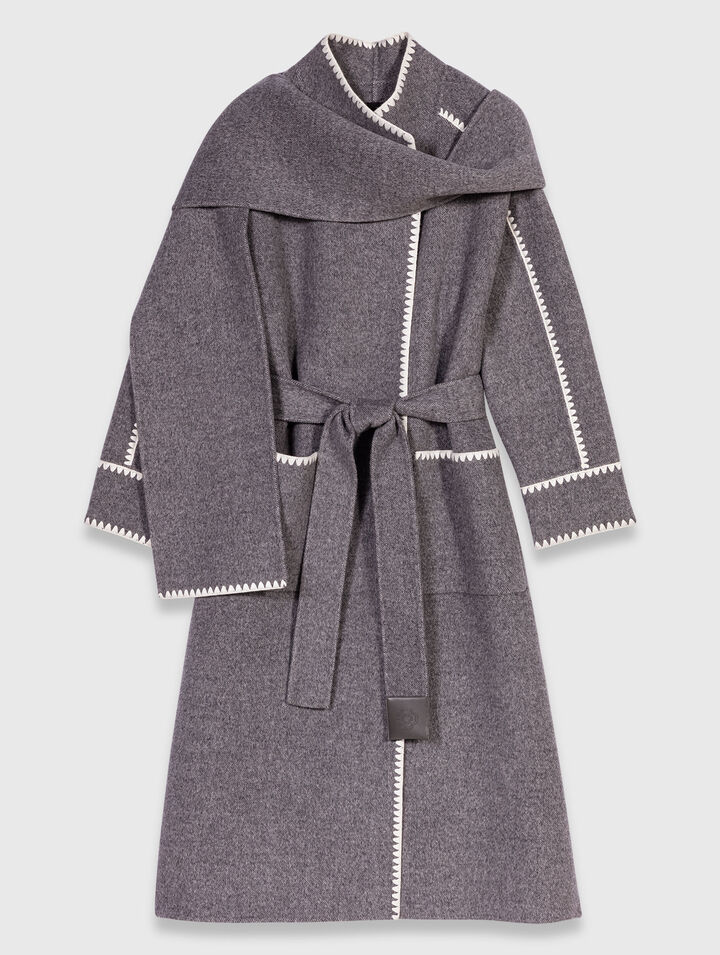 Abrigo largo reversible